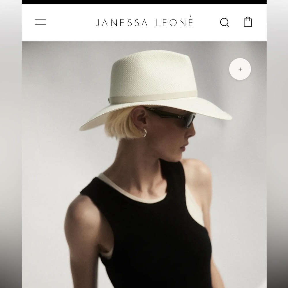 Janessa Leone Packable Straw Fedora